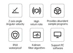 HWT101CT Z-Axis Crystal Inclinometer, MEMS Tilt Angle Sensor , Built-in Highly-Integrated Crystal Gyroscope