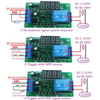 KC23C01 Timer Delay On/Off Relay Module DC 5V 12V 24V 1-Channel Multifunction Pulse Counter Switch Adjustable Relay Module