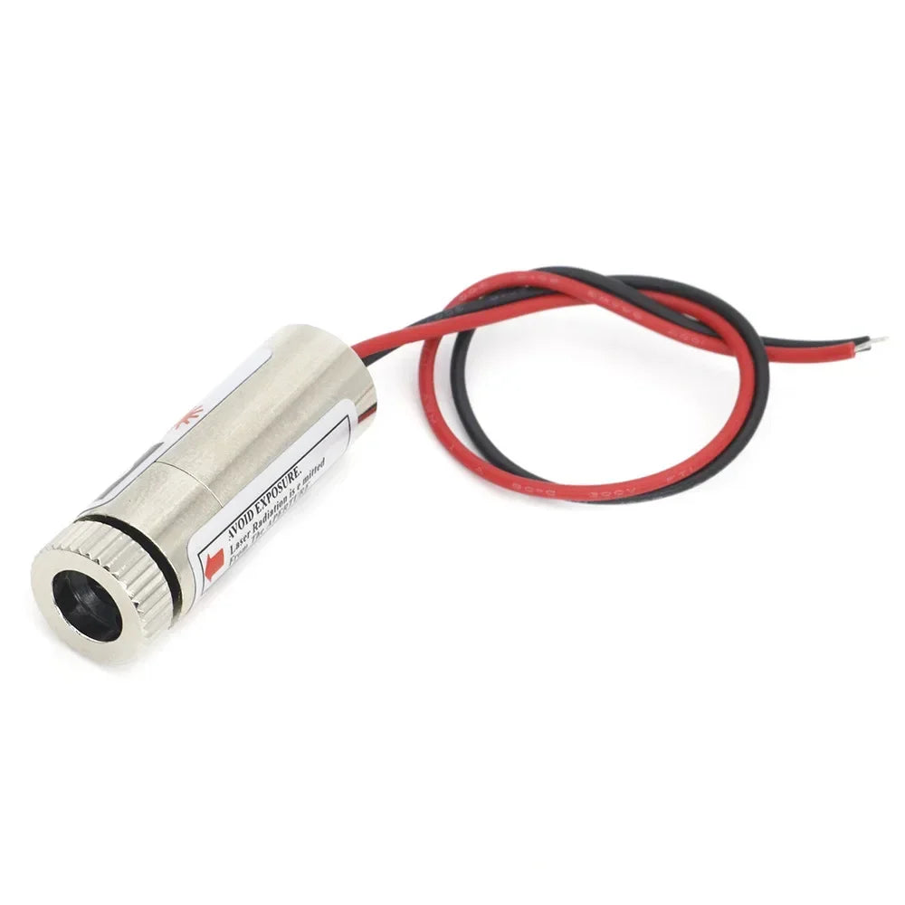 Laser Diode 650nm 5mW Red Point / Line / Cross Laser Module Head Glass Lens Focusable Industrial Class