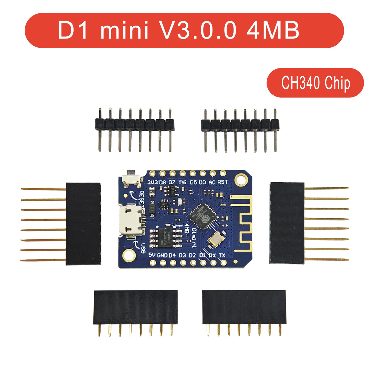 Wireless D1 Mini Pro Development Board ESP8266 ESP32-S2 WiFi Bluetooth IoT 16MB 4MB TypeC for Arduino NodeMCU Starter Kit Module