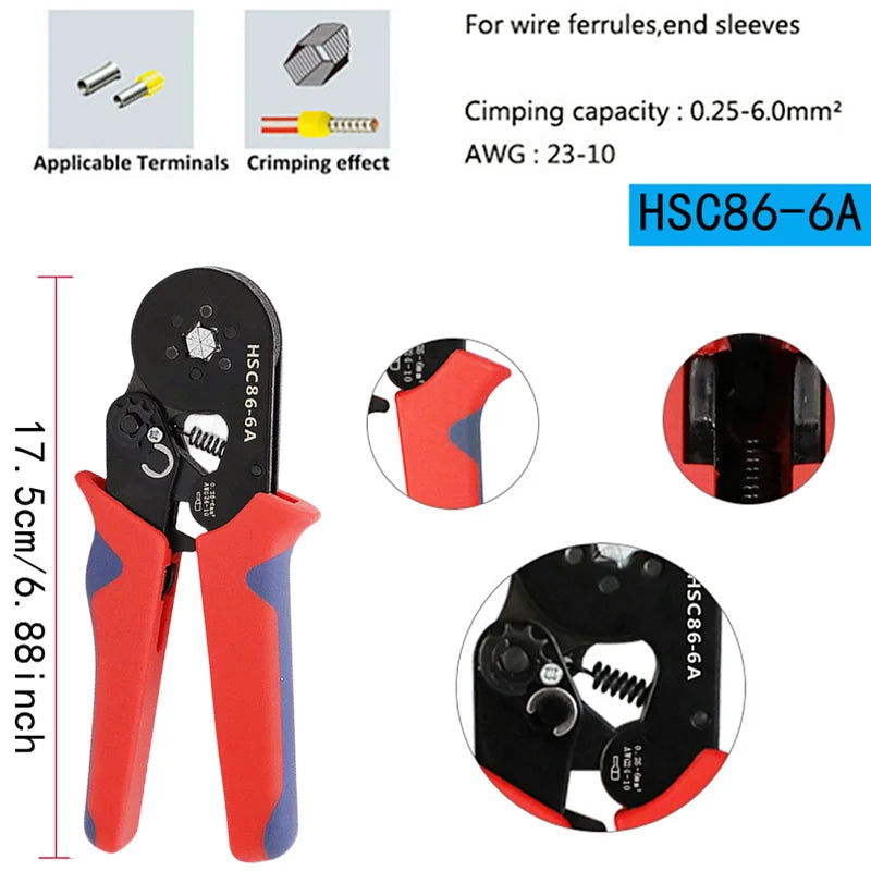 400-2120PCS Box,VE Tubular Crimp Terminals,Wire Insulated Terminator,Block Cord End Connector,Electrical Tube Terminal