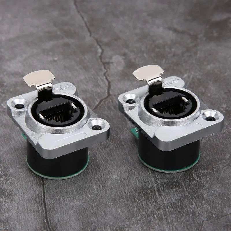 2Pcs RJ45 PCB Panel Fire Retardant Durable Insulator Material EL‑RJ‑WH5 Injection Board