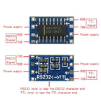 100PCS MAX3232 RS232 to TTL Converter Board Mini Serial Port Module 3.3V 5V for Arduino STM32 MCU