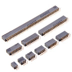 2.54mm 2x2/2x20/2x18/2x16/2x15 Double Row Female 2~40P PCB Board bend/Straight angle Pin Header socket Connector Pinheader