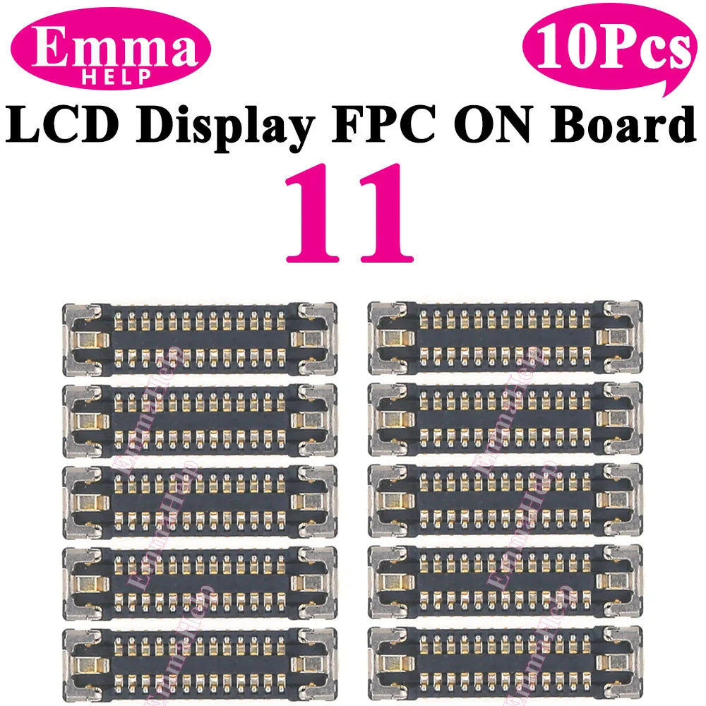 10Pcs LCD Display Touch FPC Connector for iPhone 17 17Pro 16 15 14 Pro Max Motherboard Logic Board Screen Plug Replacement