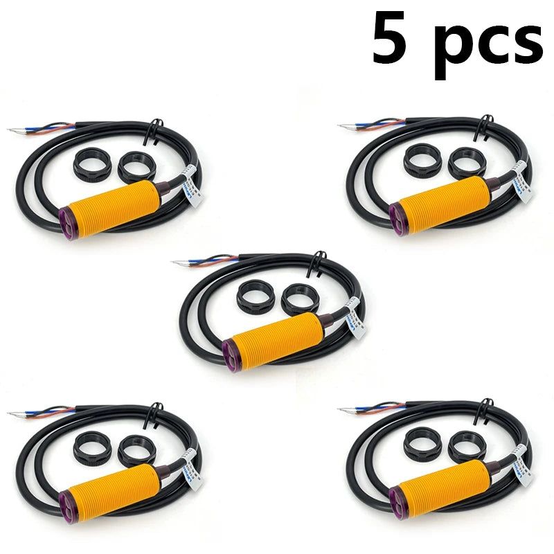 E18-D80NK Infrared Obstacle Avoidance Photoelectric Sensor Switch 3-80cm Adjustable Range Anti-Interference for Smart Car Robot