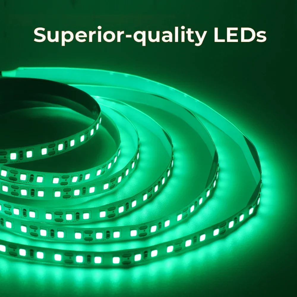 DC 12V LED Strip Light SMD 2835 120LEDs/m Red Green Blue Warm Cold White Home Decor Flexible Ribbon Tape Rope Linear Lighting