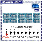 3-24V 8 Bit Blue/Red Common anode/cathode LED indicator Module Breadboard starter kit Board for MCU ARM 3d printer UNO MEGA2560