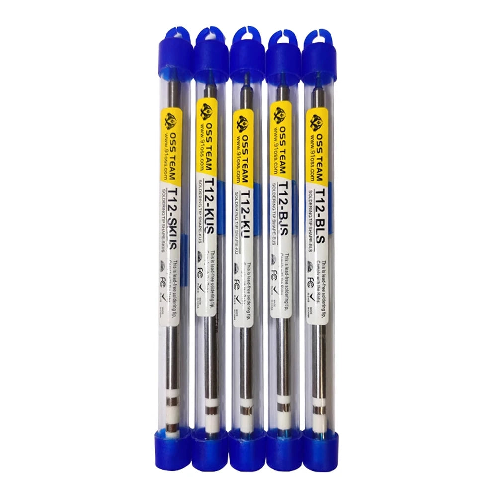 OSS T12 Series Tip Electric Soldering Tips For Hakko Fx951 T12-X T12-D ST91 ST92 Soldering Station Handle