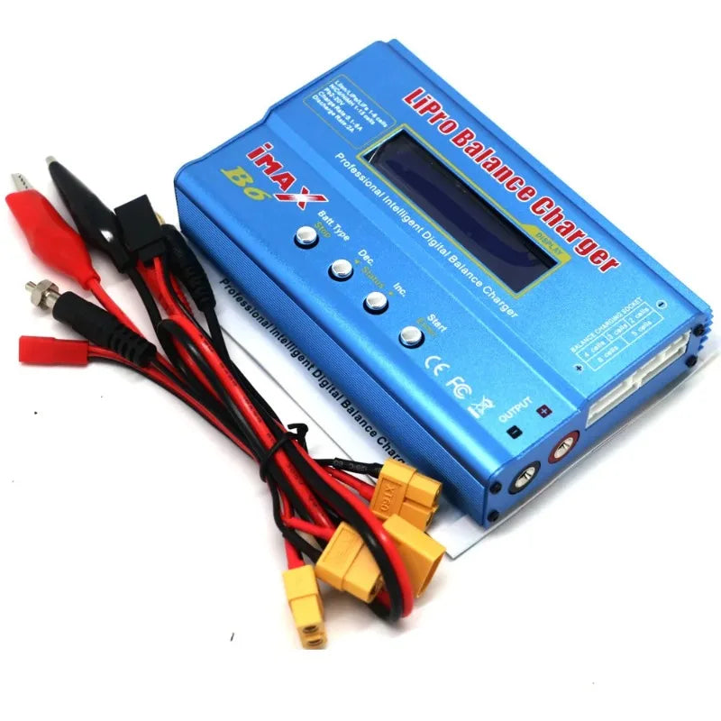 Digital Imax B6 80W Lipo Battery Balance Charger with T /XT60 /Tamiya /Mini Tamiya for 2S 3S 4S 5S 6S RC Lipo Car Boat Toy