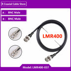 LMR400 Cable 50Ohm 50-7 BNC Male to BNC Male Plug Adapter 50-7 Pigtail Jumper Ham Radio Antenna Extension Cord Coaxial Connector