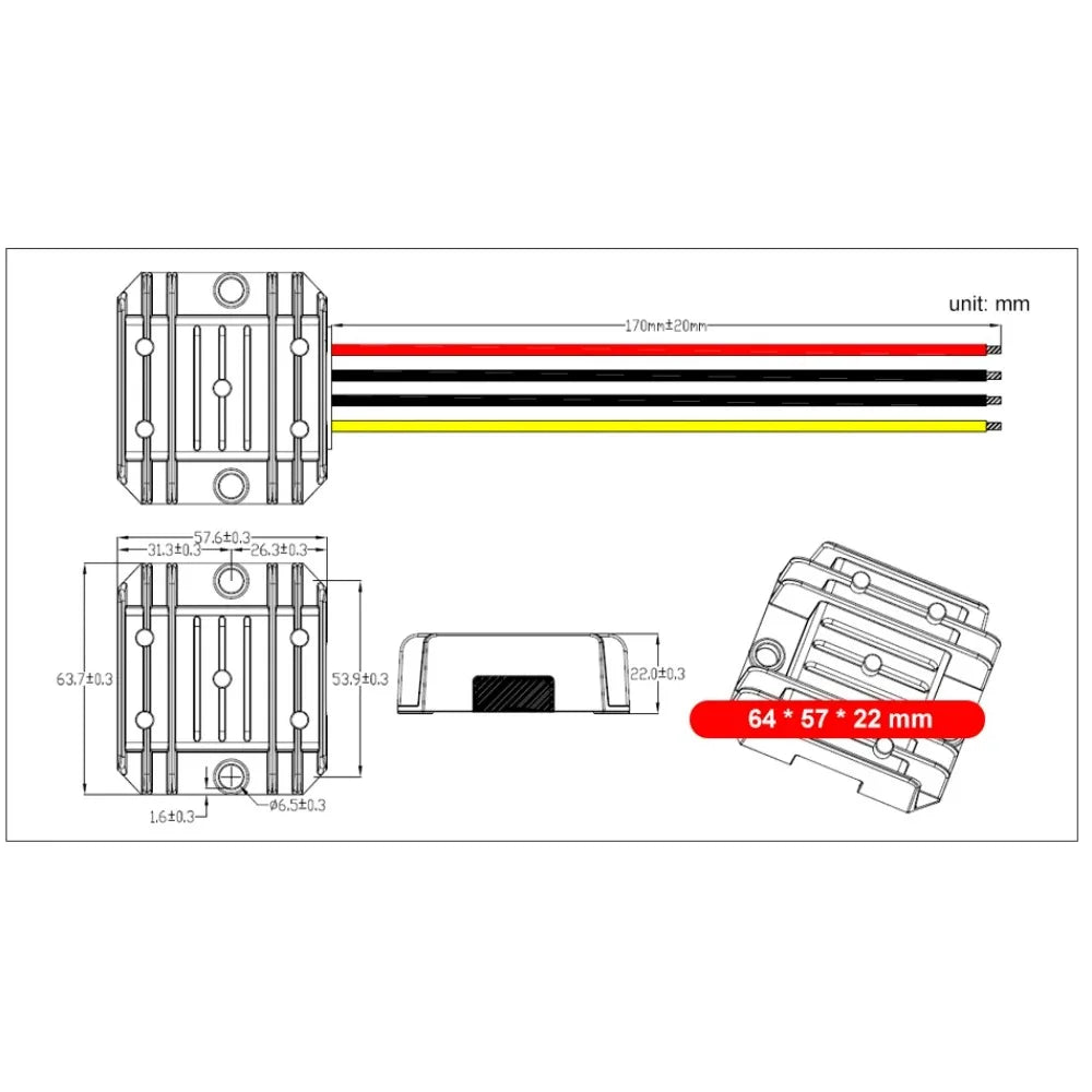 24V to 12V 5A 10A 20A DC Converter Step Down Stabilizer 24 Volt to 12 Volt Regulator Buck Module Voltage for Cars Newest Hot