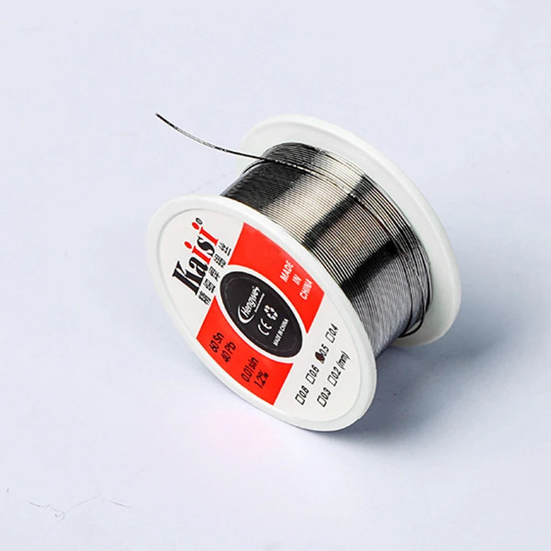 40g/140g 0.3/0.4/0.5/0.6mm Lead Low Melting Point Solder Wire Sn60Pb40 Flux 1.2% High Purity Rosin Tin Wire Mobile Phone Repair