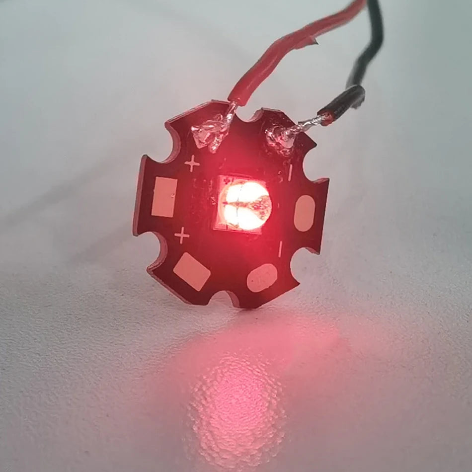 5050 LED IR Infrared 740nm 850nm 940nm 970nm10W High Power Chip Lamp Bead 4Chips DC2.8-3.8V 1.5A For DIY Night Vision Camera