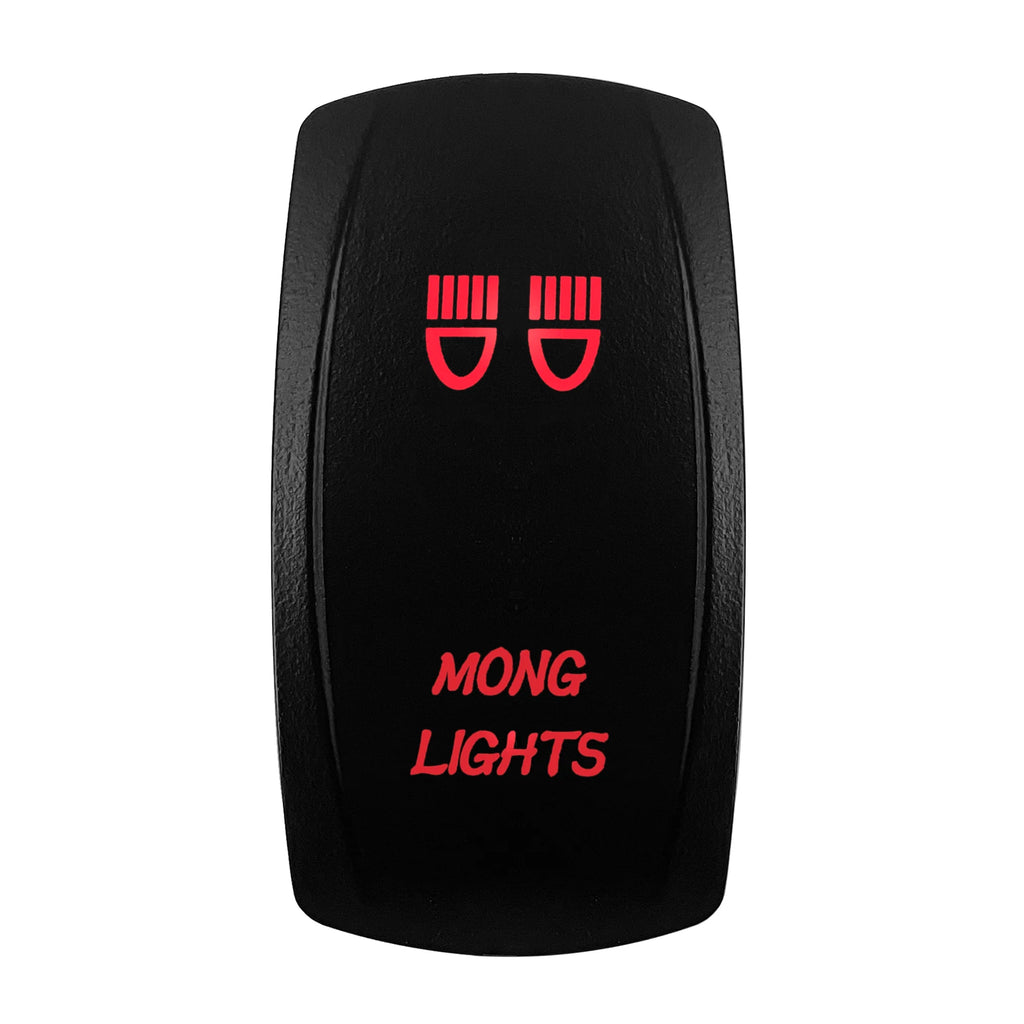 Red Led Light Rocker Switch 12V/24V SPST DPDT Toggle Switch ON OFF/ ON OFF ON Backlight Latching / Momentary Dash Panel Control