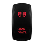 Red Led Light Rocker Switch 12V/24V SPST DPDT Toggle Switch ON OFF/ ON OFF ON Backlight Latching / Momentary Dash Panel Control