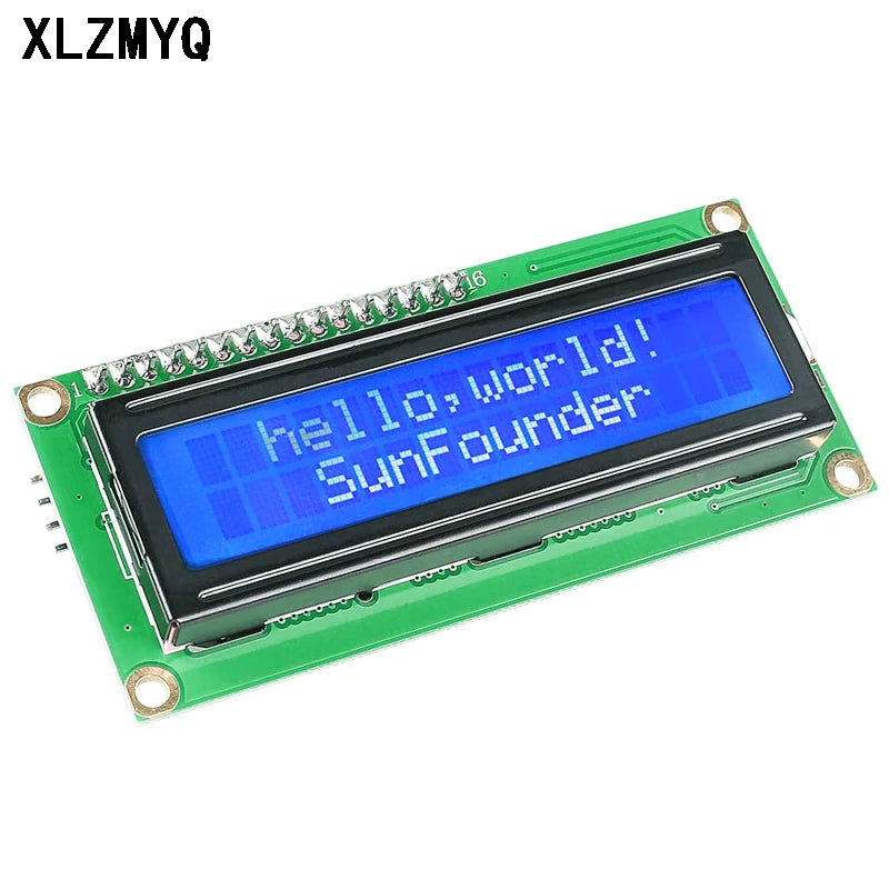 5pcs LCD1602 1602A LCD Module Level Conversion Module Yellow Green Screen 16x2 LCD Display IIC/I2C Interface 5V For Arduino