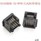 10PCS Telephone Socket Connector RJ11 RJ12 RJ45 Telephone Wifi Female Socket 2pin 4pin 6pin 8pin 4P4C 6P6C 6P4C 8P8C RJ45 Jack