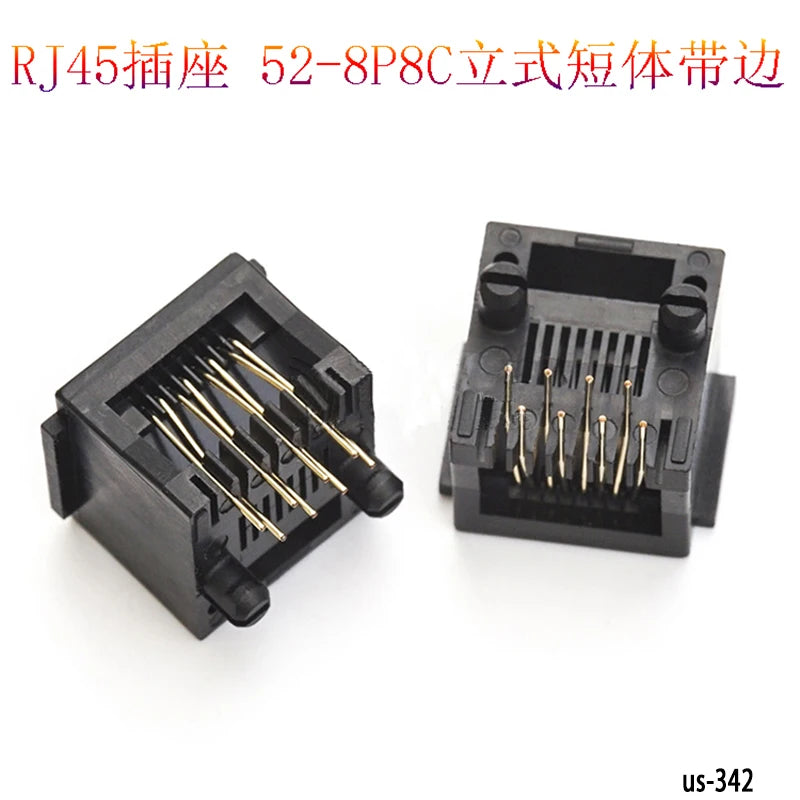 10PCS Telephone Socket Connector RJ11 RJ12 RJ45 Telephone Wifi Female Socket 2pin 4pin 6pin 8pin 4P4C 6P6C 6P4C 8P8C RJ45 Jack
