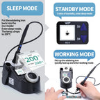WEP 982-V Digital Electric Soldering Iron Kit C115 C210 C245 Precision Soldering Iron Soldering Station Small Rework Station