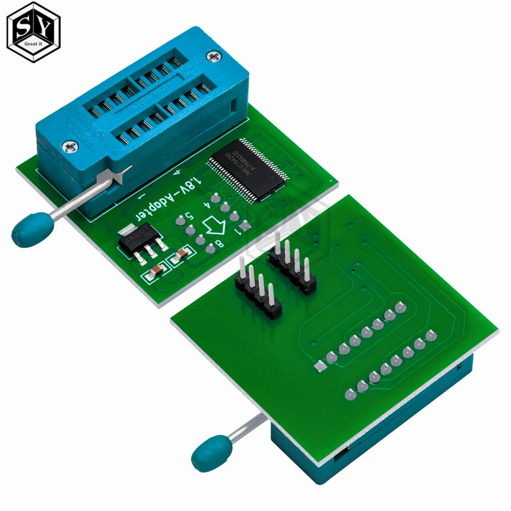 1.8V adapter for Iphone or motherboard 1.8V SPI Flash SOP8 DIP8 W25 MX25 use on programmers TL866CS TL866A EZP2010 EZP2013 CH341