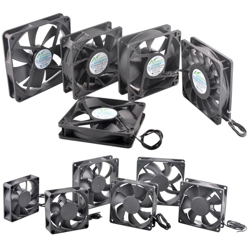 ANCHAOPU 40mm 50mm 60mm 70mm 80mm 92mm 120mm 140mm EC Brushless Cooling Fan AC 110V 120V 220V 240V Axial Flow Fan for Cabinets