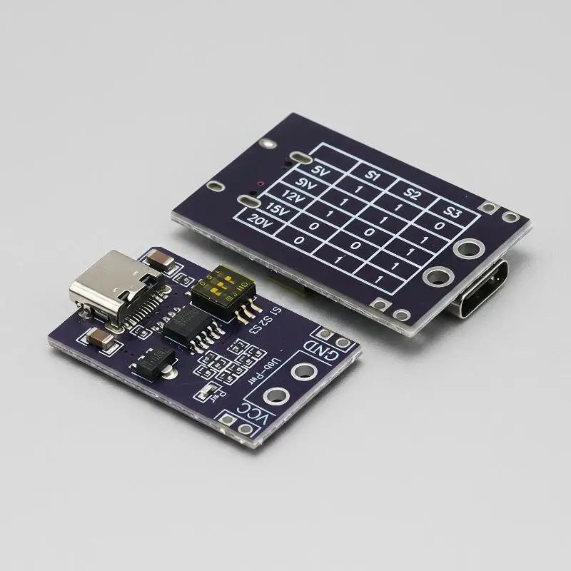 @*PD Trigger Module Type-C 5/9/12/15/20V Adjustable Fast Charging Decoy Board for DIY Electronics Projects