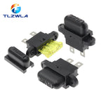 5PCS Waterproof Auto Standard Middle Fuse Holder + 1-50A Car Boat Truck ATC ATO Blade Fuse 3A 5A 10A 15A 20A 25A 30A 35A 40A 50A