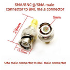 SMA Male Plug to BNC Female M/F Radio Antenna Connector RF Converter M/F Radio Antenna Adapters Kit Coaxial SMA to BNC Adapter