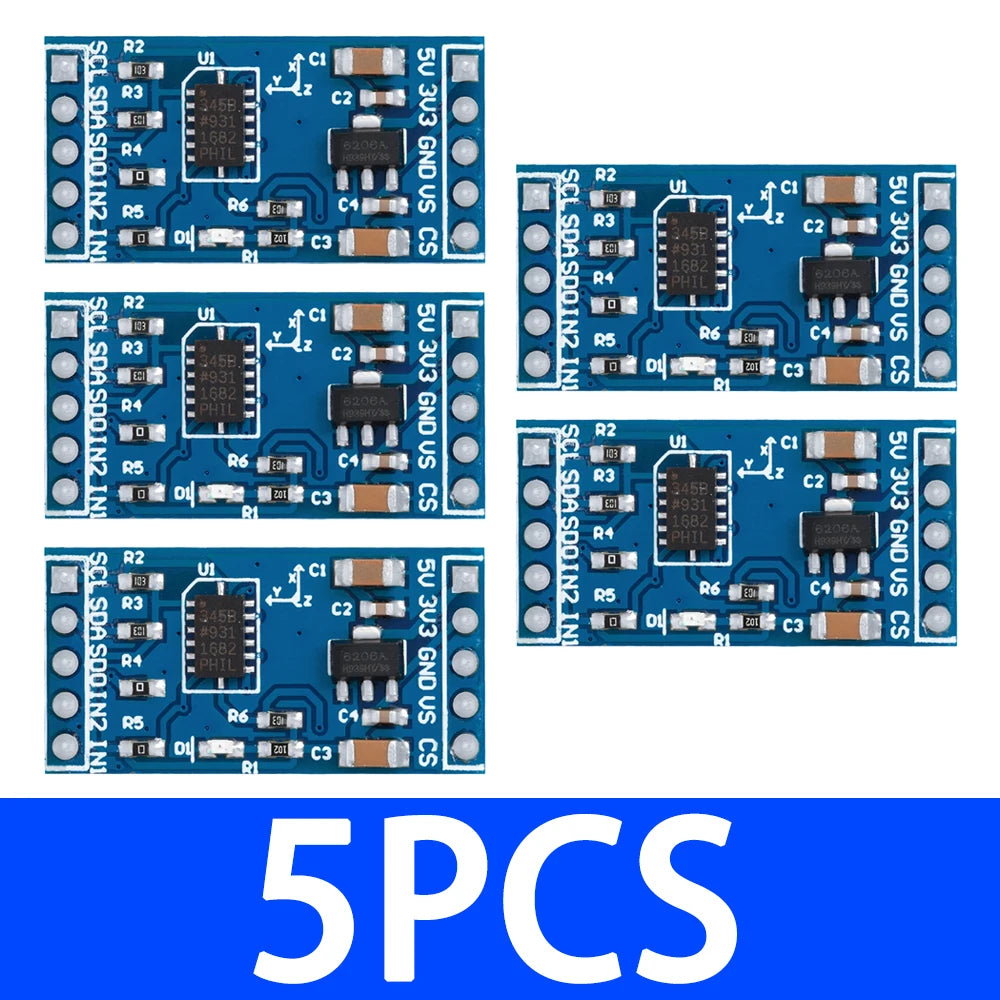 GY-61 ADXL335 / ADXL345 Triaxial Accelerometer Module Set, Analog  Digital Vibration Sensor Kit for Arduino