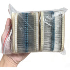 2600pcs Assorted Metal Film Resistors 130 Values 1/4W 0.25W 1% Fixed Resistor Kit for Electronics DIY Projects