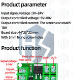 1PCS EGBO Electronic switch control board, pulse triggered switch module, DC controlled MOSFET optocoupler