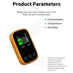 3 In 1 Air Quality Monitor CO2 Meter CO Temperature Humidity Measurement NDIR Sensor LCD Display Alarm Carbon Dioxide Detector