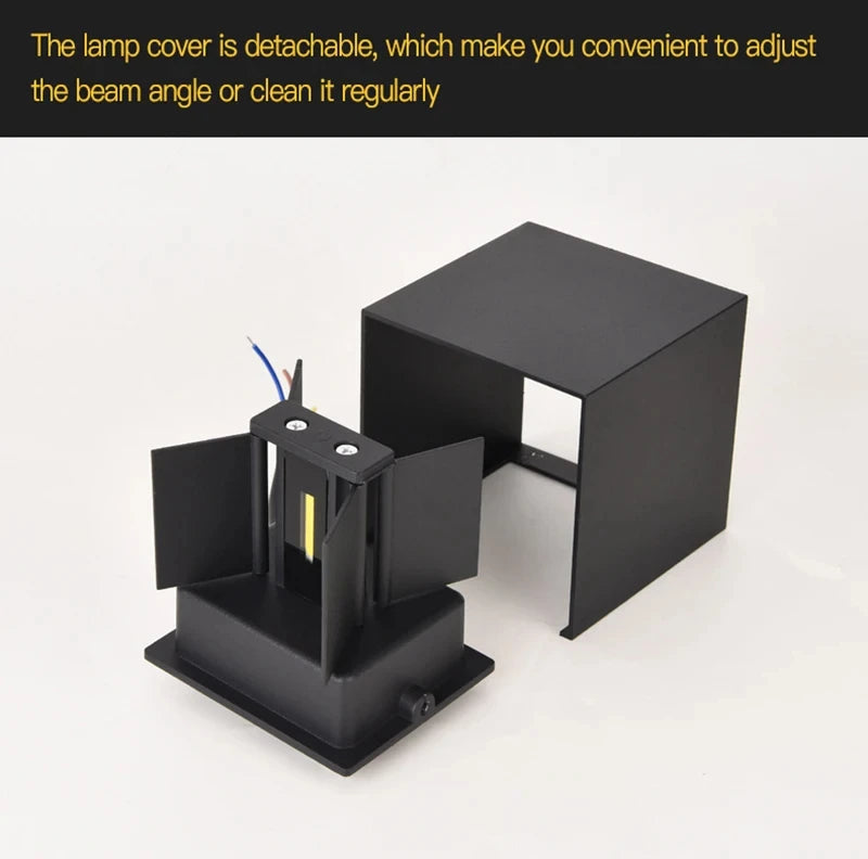 Motion Sensor Outdoor LED Wall Light LED Wall Sconce Square Waterproof IP65 Porch Garden Wall Lamp Exterior Lighting Fixture