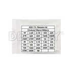 1206 0805 0603 0402 0201 SMD Resistor 1Ohm-1M ohm Sample Assorted Kit 1% 33valuesX 20pcs=660pcs