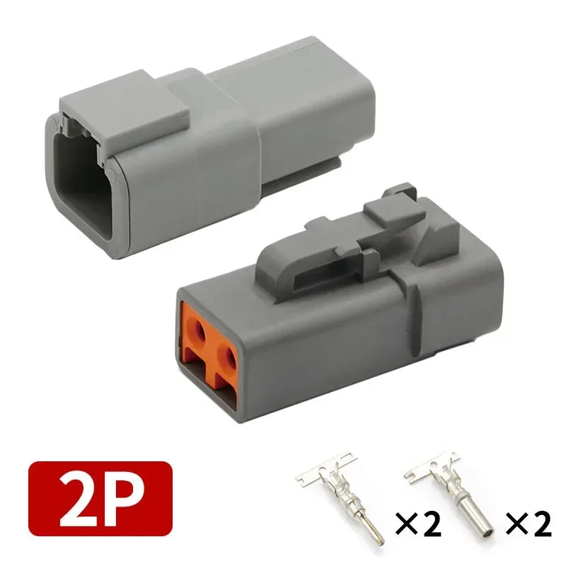 DEUTSCH DT/DTM/DTP/DTF Series IP68 Sealed Connector Kits | 2-12Pin Flange Mount for Auto/Truck/Marine Wiring Systems