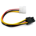 New High Quality 4 Pin Molex to 6 Pin PCI-Express PCIE Video Card Power Cable
