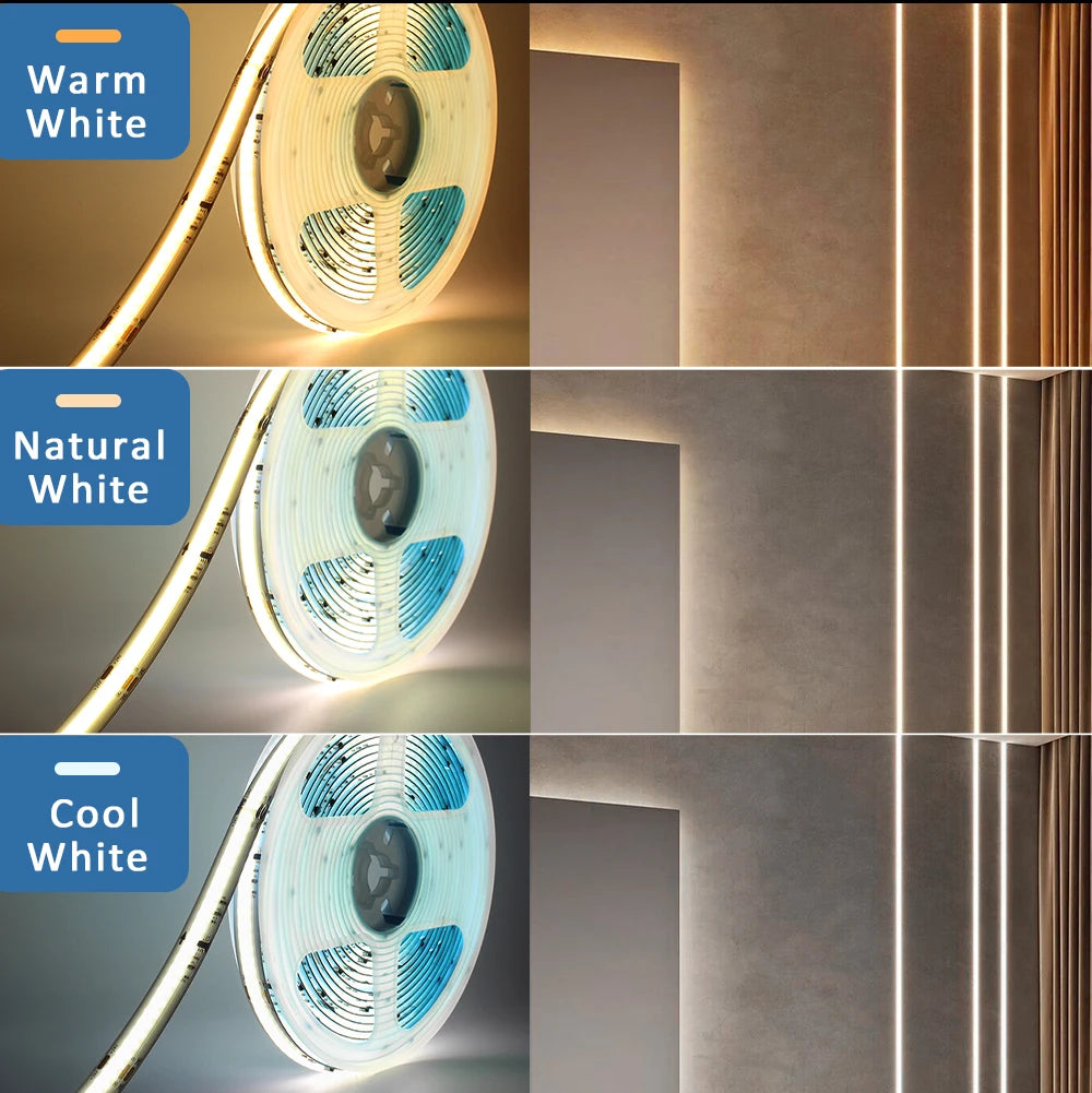 COB Horse Race LED Strip 24V WS2811 Running Water Flowing Light 360LEDs/m RF Touch Panel Controller 5M for Home Decoration
