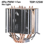 XUANFENG Air-cooled CPU Cooler 90mm Fan Twin Towers 4/6 Heat Pipe 4pin/PWM Compatible LGA2011 115x 1200 1700 X79 X99 AMD AM3 AM4