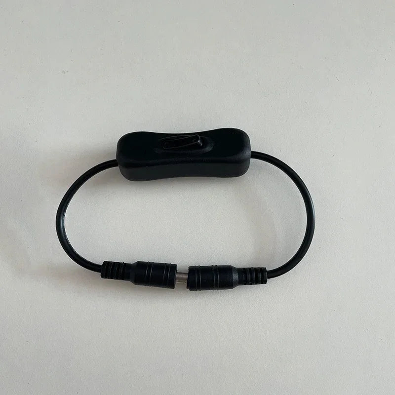 1Pc Inline 304 Switch On Off with Female Male Power Cable 5.5x2.1mm DC Connector Switch 5V 12V 24V for LED Strip Light