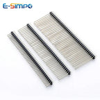 5pcs 2.54mm Pin Header Double Row Single Plastic 2X40P L8.5/9.5/11.4/13/15/21/25/30mm Straight  Gold Board Spacer Male Berg