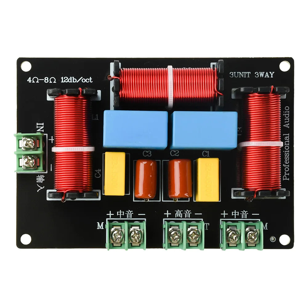 3-Way 200W 5500Hz / 5300Hz 3 Unit Home Theater High Power Audio Crossover Filters Professional Speaker Frequency Divider