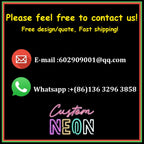 Custom Neon Sign Private Dimmable LED Light for Family Birthday Bar Wedding Party Company Business Logo Neon Sign Night Lights