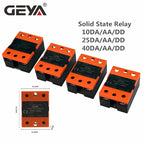 GEYA GSR1-1 Solid State Relay DC-AC DC-DC AC-AC Single Phase SSR 10A 25A 40A 60A 80A 100A 120A Without Cover