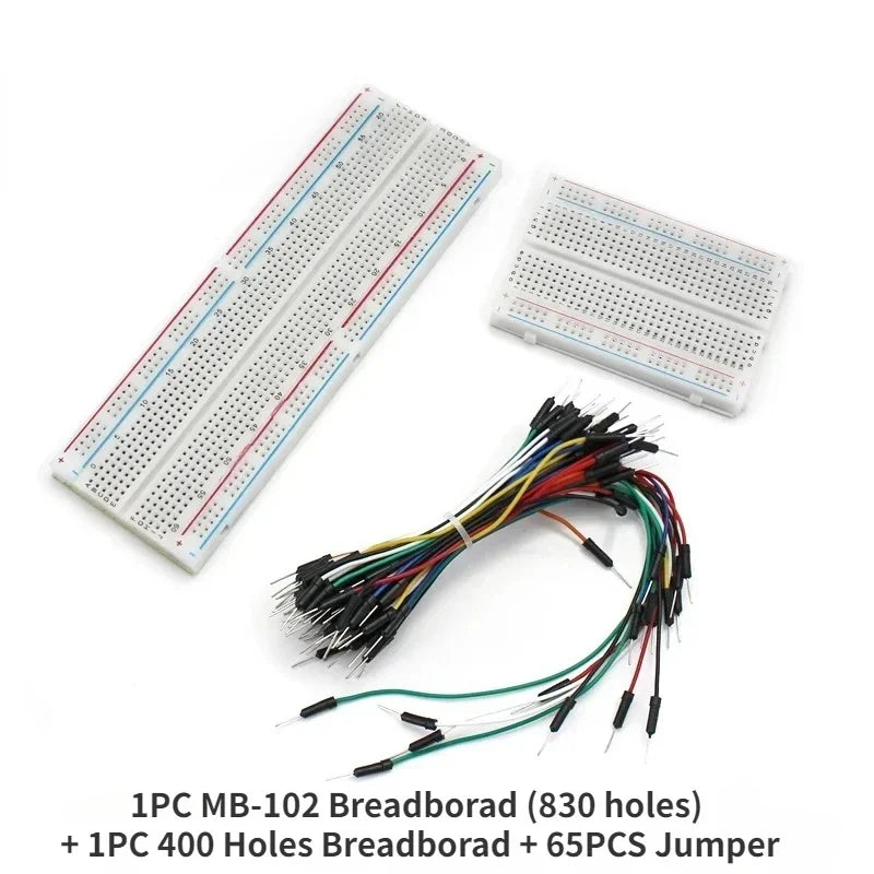 400 Tie Points Solderless Breadboard Kit PCB 140PCS/840PCS 14 Lengths Jumper Wire Dupont Line 10CM DIY Mini Test Protoboard Kit