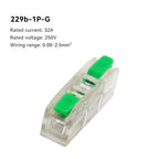 10PCS Quick Electrical Wire Connectors Universal Compact Splicing Terminal Blocks Push-in Home Cable Connectors