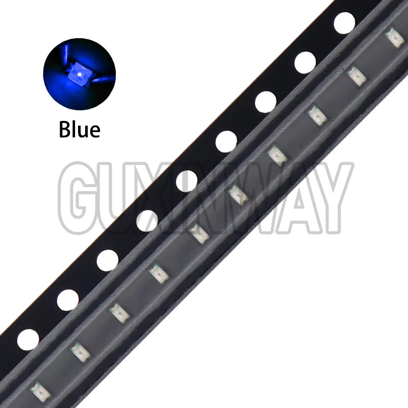 100PCS 0603 SMD LED Light Emitting Diode SMD LEDs Blue Red Yellow Green Warm White Orange UV Pink