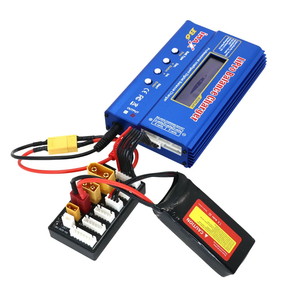 XT30 XT60 XT90 JST T Plug 2-6S Parallel Charging Board Lipo Battery Charger Connector for Imax B6 B6AC ISDT Q6 Lite Charger