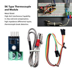 MAX6675 Type Thermocouple and Module Multifunctional K Type Thermocouple Temperature Sensor Set