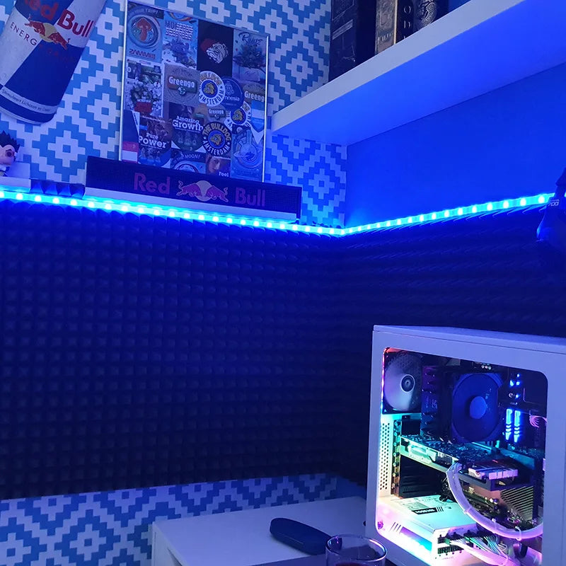 20 Inch 36 LEDs Red Green Blue LED Light Bar DC12V U/V-Shaped Flat Aluminum Channel Rigid Strip for Indoor Lighting